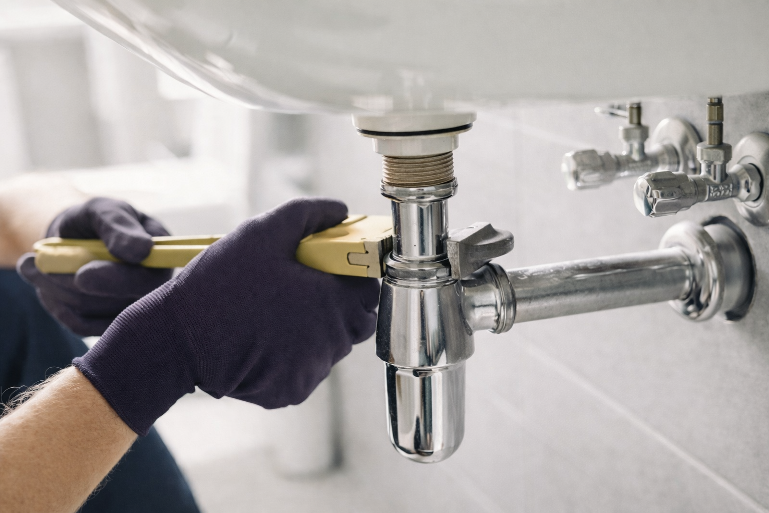 Interior plumbing work